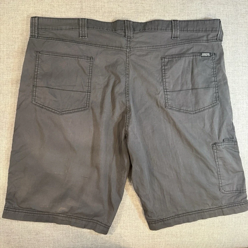 Levi Strauss Signature Gold Shorts Mens 46 Gray Cargo Stretch Casual W46